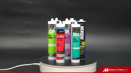 Tube en plastique HDPE vide de 300 ml pour mastic silicone Nu01